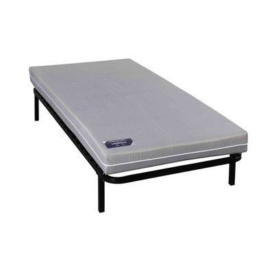 Matelas mousse, cadre à lattes, pieds TERRE DE NUIT