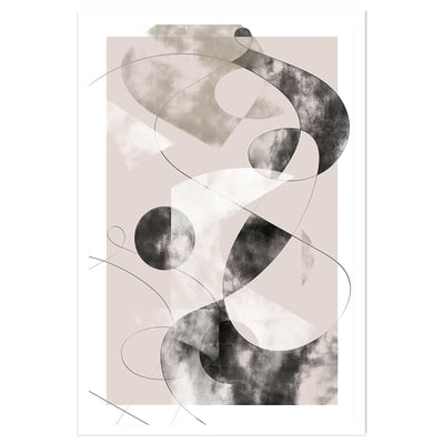 Affiche Eclats beige rosé HEXOA