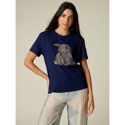 T-shirt avec applications OLTRE