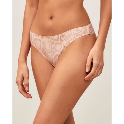 Tanga en microfibre imprimé serpent NEW SOFTIZ UNDIZ