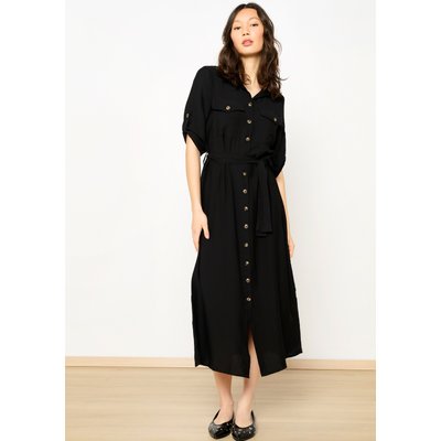 Robe-chemise safari avec noeud LOLALIZA