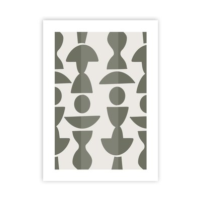 Affiche papier imprimé abstrait sans cadre LUNE LIGHT FUTURE HOME