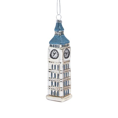 Suspension de noël décorative big ben en verre L12 SIA DECO