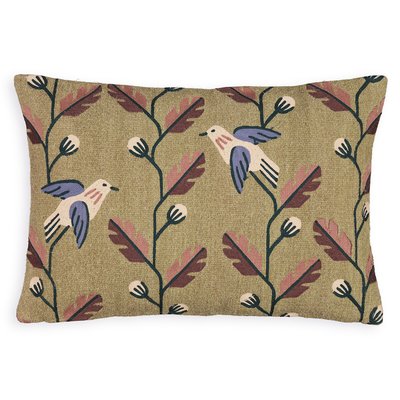 Edelys Rectangular 100% Wool Embroidered Cushion Cover LA REDOUTE INTERIEURS