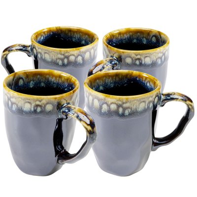 Lot de 4 mugs, LIO KARE DESIGN