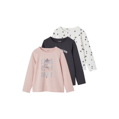 Lot de 3 tee-shirts manches longues VERTBAUDET