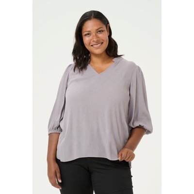 Blouse with long sleeve KAFFE CURVE