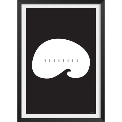 Affiche minimal hossegor HEXOA