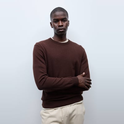 Pull col rond en mélange laine et cachemire MONOPRIX