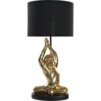 Lampe de salon en résine, singe doré RECOLLECTION