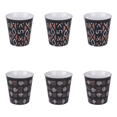 Coffret de 6 tasses   10 cl-MACAO TABLE PASSION