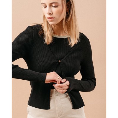Gilet Mademoiselle fermeture 1 bouton GRACE & MILA