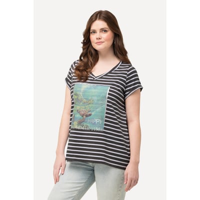 T-shirt à manches courtes et col ULLA POPKEN