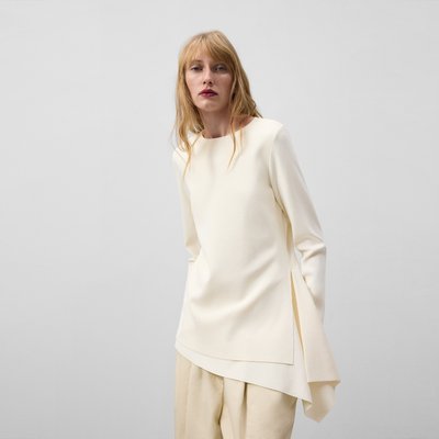 Pull en maille à ourlet asymétrique ADOLFO DOMINGUEZ