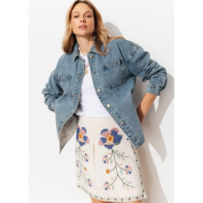 Veste surchemise en jean PROMOD