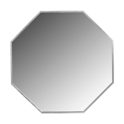 MIROIR MURAL HM9583.40 OCTOGONE CADRE EN ALUMINIUM ARGENTÉ 55,5x2,5x55,5Hcm. STELLAMEUBLES