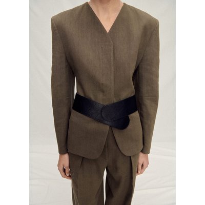 Veste tailleur lin sans manches MANGO