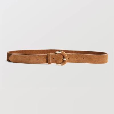 Ceinture en cuir avec boucle recouverte MONOPRIX
