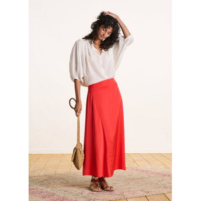 Jupe longue en satin LA FEE MARABOUTEE