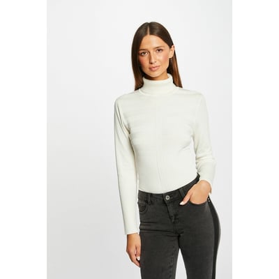 Pull fine maille, col montant MORGAN