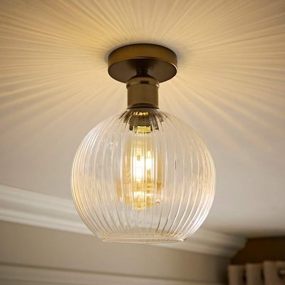 Maddy Flush Ceiling Light with Filament Bulb ÉDITÉ