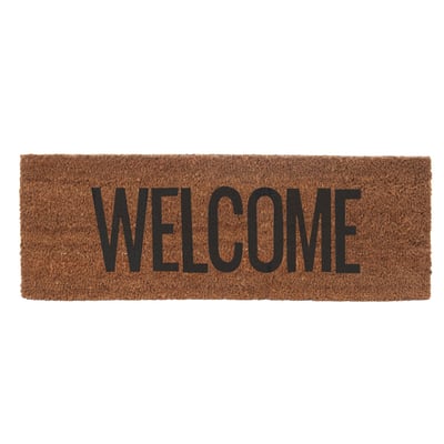 Paillasson en fibre de coco WELCOME PRESENT TIME