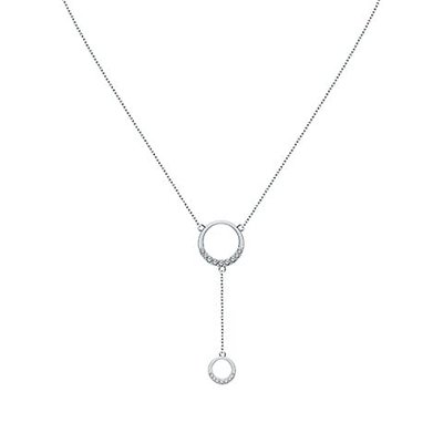 Collier en argent 925 et oxyde de zirconium CLEOR