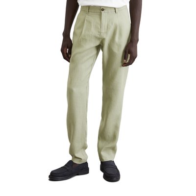 Pantalon en lin modèle Osby jogger pleats avec ceinture élastique MARC O'POLO