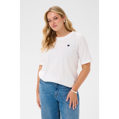 T-shirt col rond coupe décontractée KAFFE CURVE