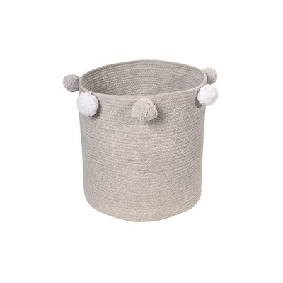 Panier en coton avec pompons BUBBLY LORENA CANALS