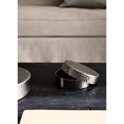 Boîte métal moyenne en métal martelé MANGO HOME