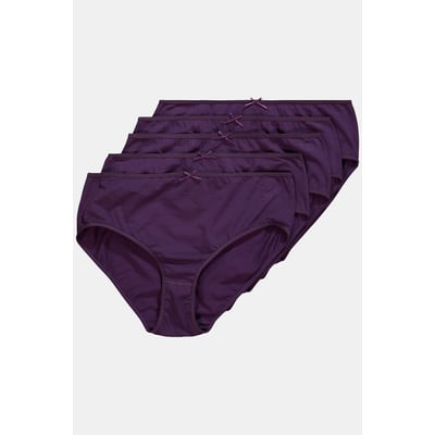 Culottes midi, lot de 5, coloris uni ULLA POPKEN