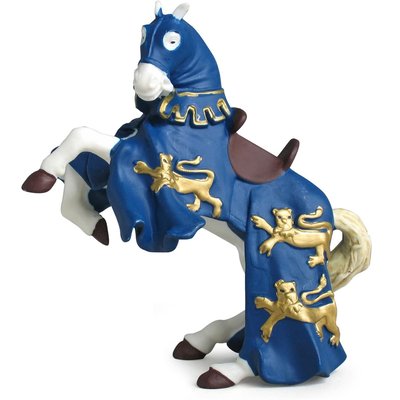 Figurine Cheval du roi Richard bleu PAPO