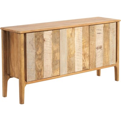 Buffet bois massif de manguier finition naturelle et grise RECOLLECTION