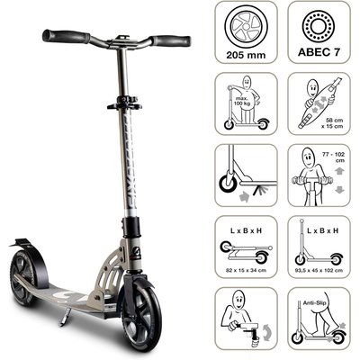 Six Degrees Trottinette aluminium 205 mm AUTHENTIC SPORTS