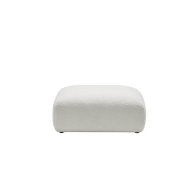 Pouf Modulable avec Tissage natté en coton et acrylique ISILD MADURA