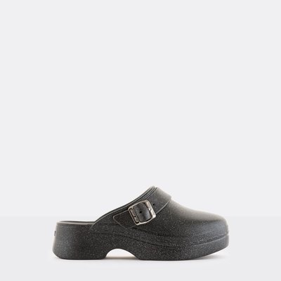 Mules à effet métallisé vegan AMELIE LEMON JELLY