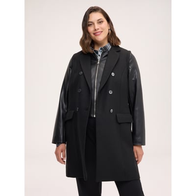 Manteau avec manches enduit FIORELLA RUBINO