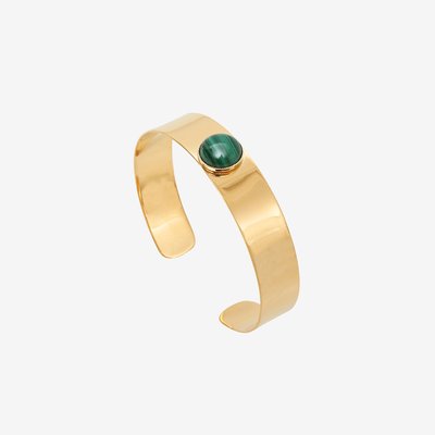 Bracelet manchette doré à l'or fin MINIMAL CAROLINE NAJMAN