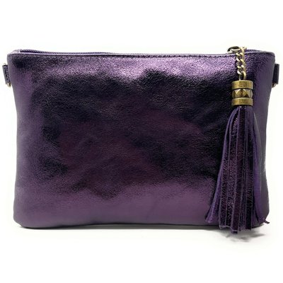 Pochette en cuir grainé irisé MORGANE OH MY BAG