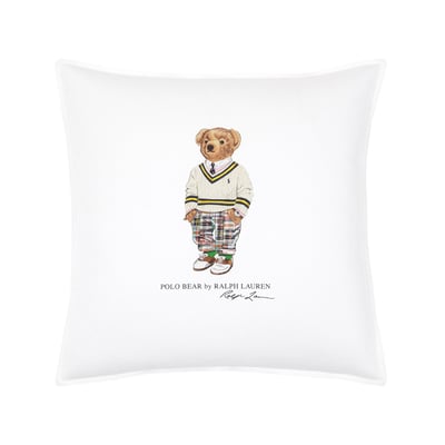 Housse de coussin en coton, PREPPY HAMPTON BEAR RALPH LAUREN HOME