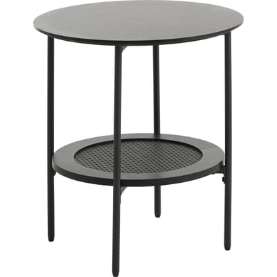 Table d'appoint ronde MOGEST avec tablette RECOLLECTION