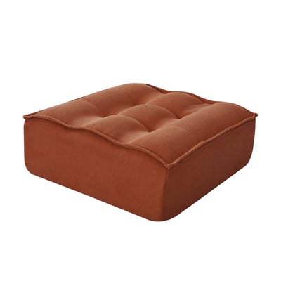 Pouf en velours côtelé, LIZY OVIALA