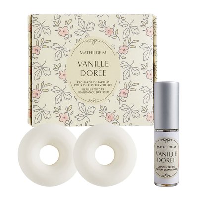 Recharge de parfum pour voiture Vanille Dorée MATHILDE M