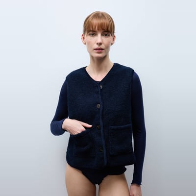 Veste sans manche en sherpa MONOPRIX