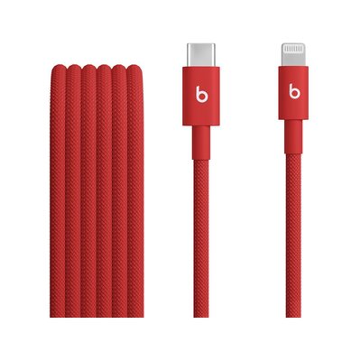 Câble de charge tissé USB-C vers Lightning 1M50 Rouge fl BEATS BY DR,DRE