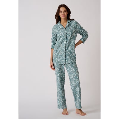 Pyjama manches longues en flanelle coton DAMART