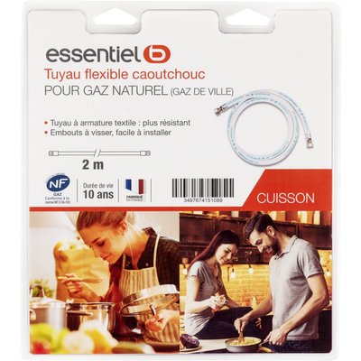 Tuyaux gaz NATUREL 2M TNC 10 ans ESSENTIEL B