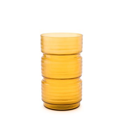 Vase en verre transparent jaune, Sunira AM.PM