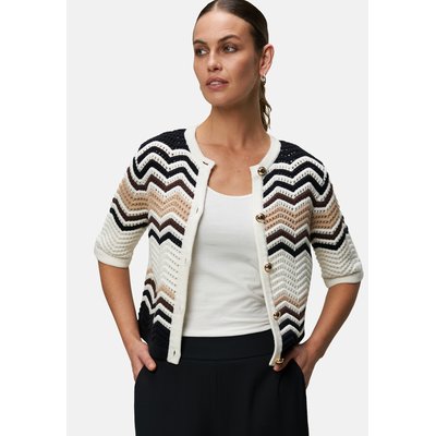 Veste en tricot avec motif à chevrons ZERO
